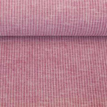 Preview: Baumwoll-Leinen Paul Streifen meliert Pink von Swafing